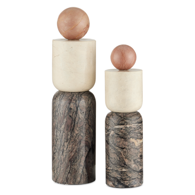 product image of Moreno Marble Objects Set Of 2 By Currey Company Cc 1200 0817 1 534