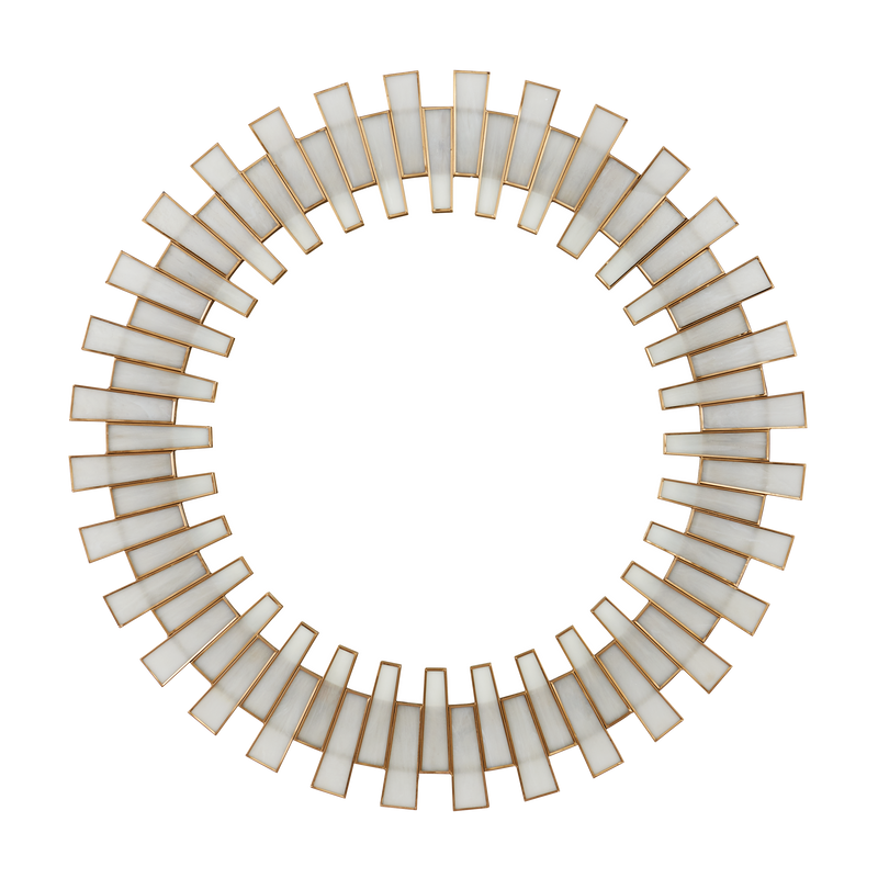 media image for Glasdele Round Mirror By Currey Company Cc 1000 0145 1 261