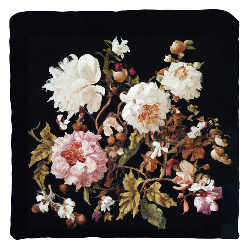 media image for Antique Floral Throw Pillow 282