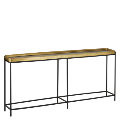 product image for Tanay Brass Console Table By Currey Company Cc 4000 0150 1 50