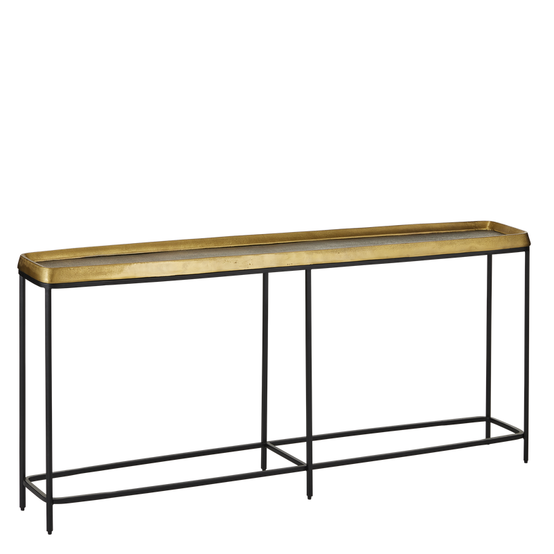 media image for Tanay Brass Console Table By Currey Company Cc 4000 0150 1 20