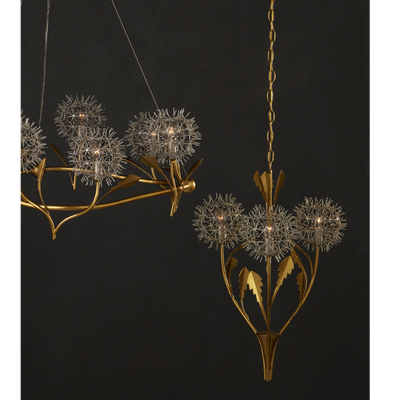 product image for Dandelion Silver Gold Chandelier By Currey Company Cc 9000 1080 7 69