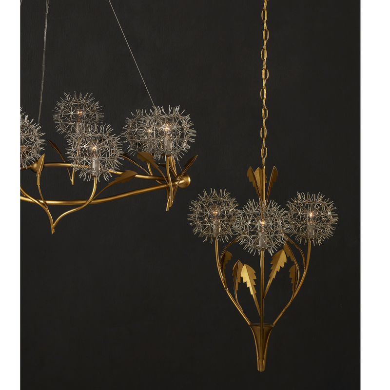 media image for Dandelion Silver Gold Chandelier By Currey Company Cc 9000 1080 7 297