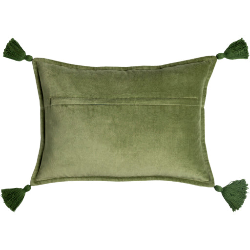 media image for Cotton Velvet Tassel Pillow 14 231