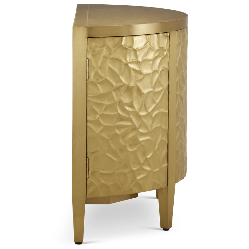 media image for Auden Brass Demi Lune Cabinet By Currey Company Cc 3000 0244 4 219
