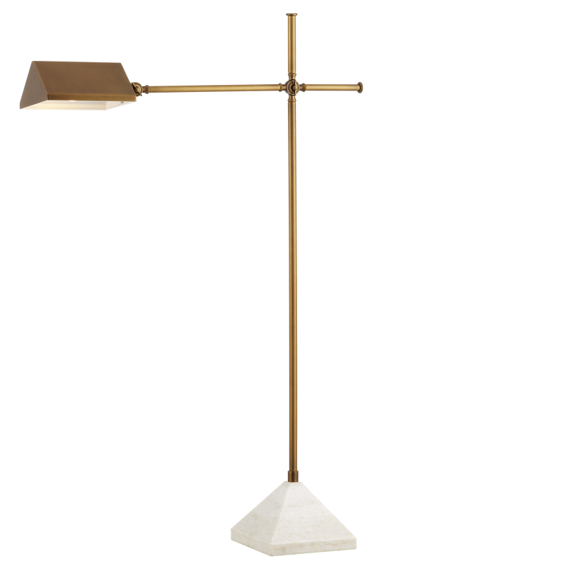 media image for Repertoire Brass Floor Lamp By Currey Company Cc 8000 0134 3 255