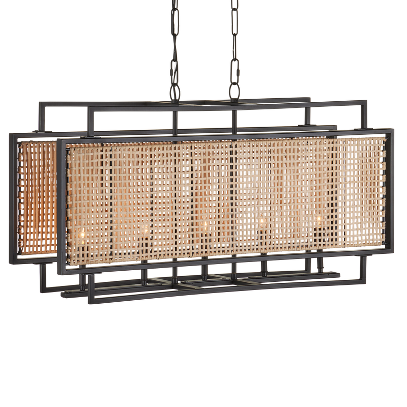 media image for Boswell Rectangular Chandelier By Currey Company Cc 9000 1164 1 212