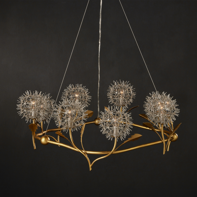 media image for Dandelion Silver Gold Chandelier By Currey Company Cc 9000 1080 6 277