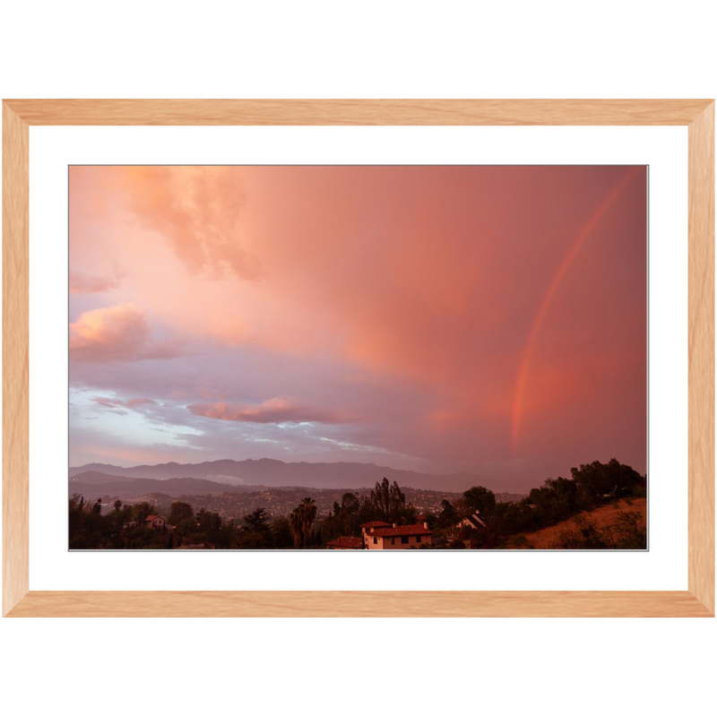 media image for Pink Rainbow Framed Print 286