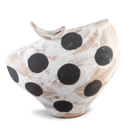 product image of Dots White Black Bowl By Currey Company Cc 1200 0708 1 555