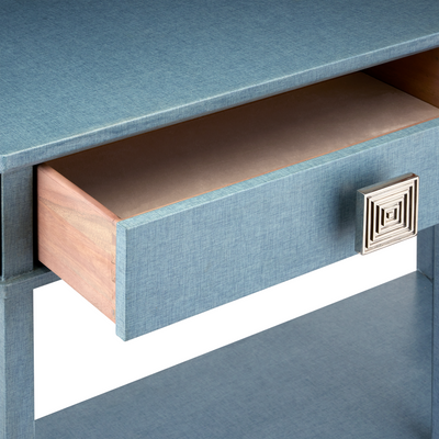 product image for Maya Blue Console Table By Currey Company Cc 3000 0283 7 72