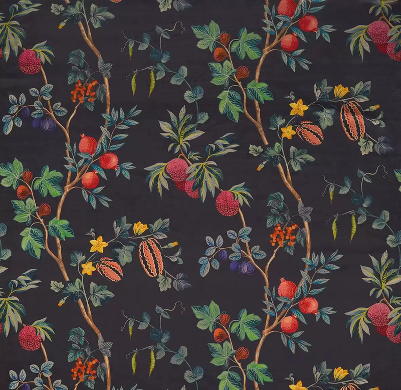 media image for Orchard Velvet Fabric in Midnight 276