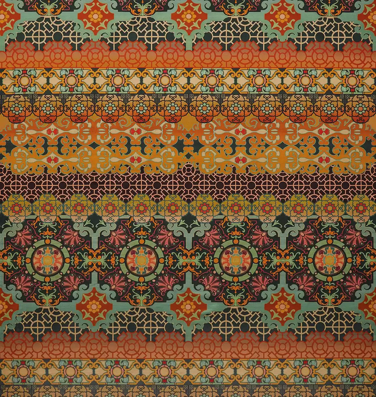 media image for Mansfield Velvet Fabric in Terracotta 229