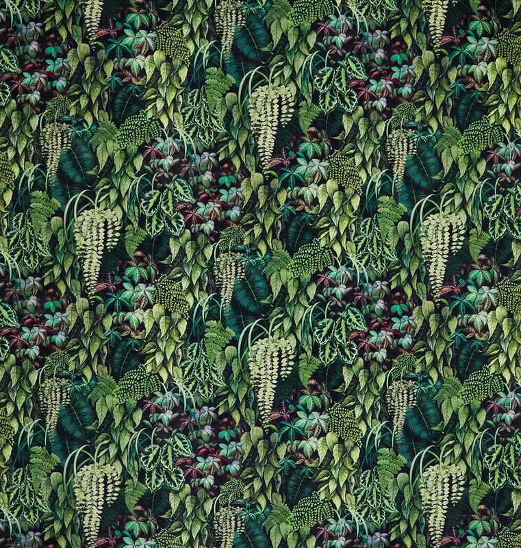 media image for Green Wall Velvet Fabric in Leaf Green 25