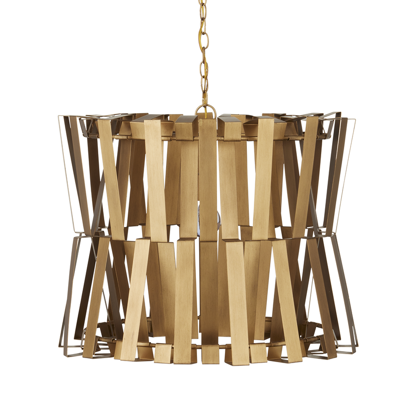 media image for Chaconne Brass Chandelier By Currey Company Cc 9000 1079 3 298
