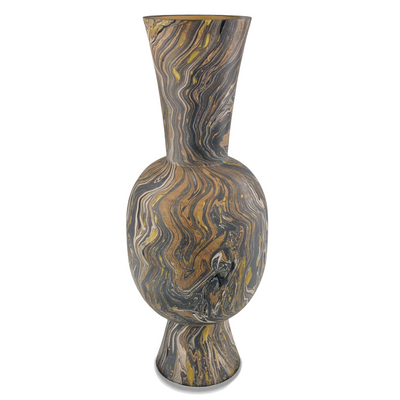 product image for Brown Marbleized Vase By Currey Company Cc 1200 0730 3 18