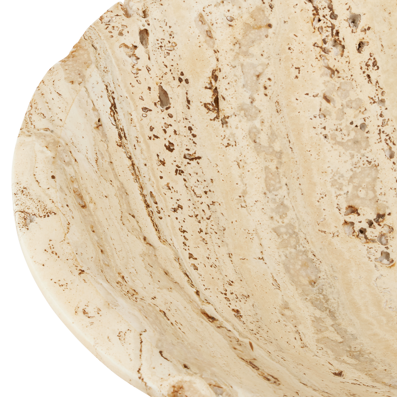 media image for Lubo Travertine Bowl By Currey Company Cc 1200 0811 8 221