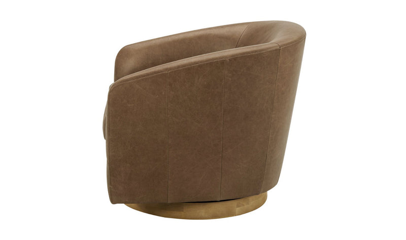 media image for Oscy Leather Swivel Chair 2 296
