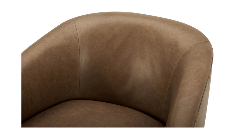 media image for Oscy Leather Swivel Chair 7 261