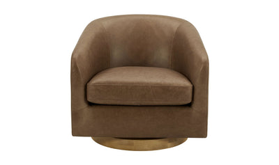 product image for Oscy Leather Swivel Chair 1 1