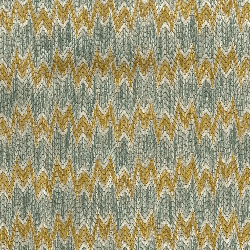 media image for Montsoreau Weaves Dumas Fabric in Yellow/Aqua 270