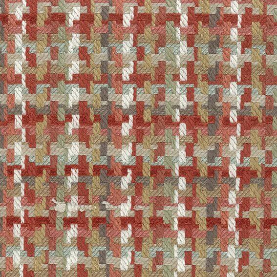 media image for Dallimore Weaves Hadlow Coral/Taupe Fabric 272