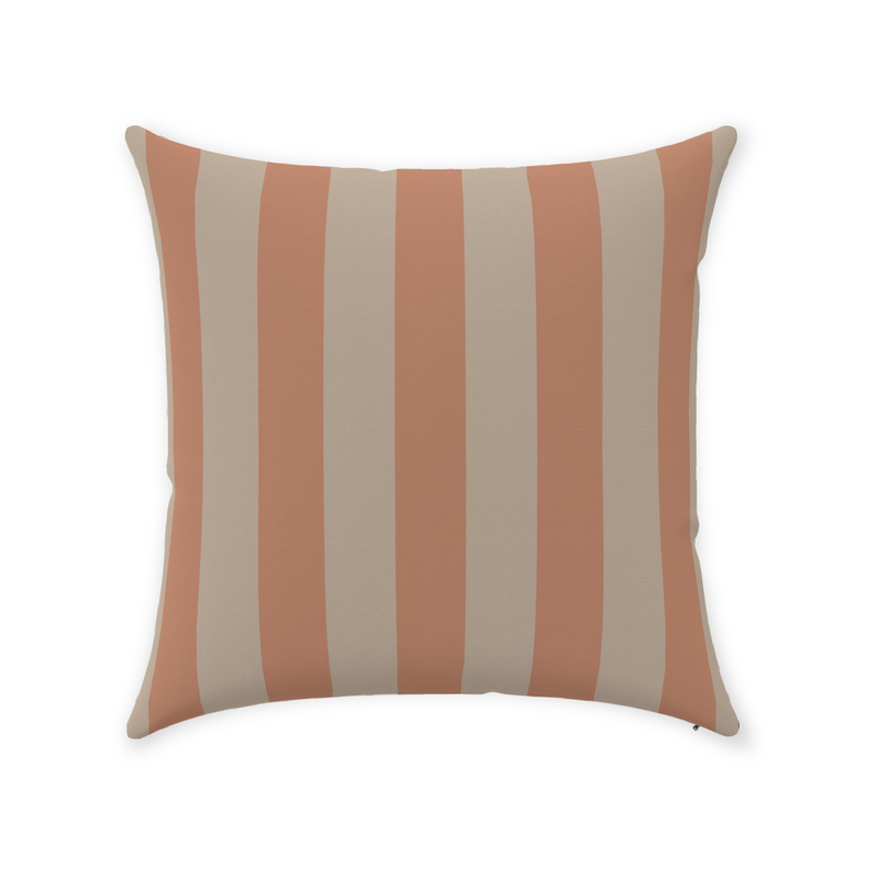 media image for Peach Stripe Throw Pillow 227