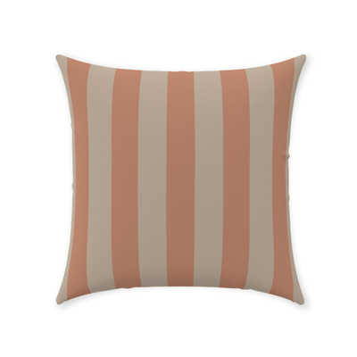 product image for Peach Stripe Throw Pillow 70