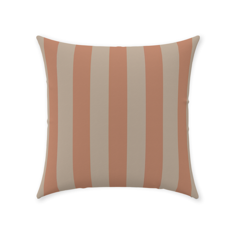 media image for Peach Stripe Throw Pillow 221