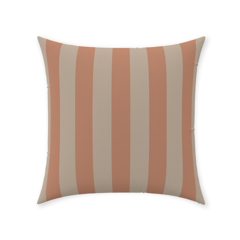 media image for Peach Stripe Throw Pillow 237