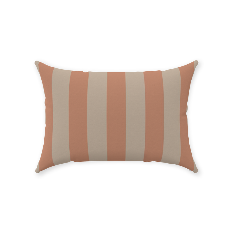 media image for Peach Stripe Throw Pillow 248