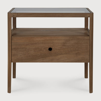 product image for Oak Black Spindle Bedside Table By Ethnicraft Teg 51235 13 54