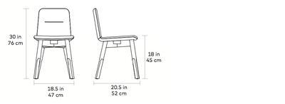 product image for bracket dining chair in various colors design by gus modern 5 53