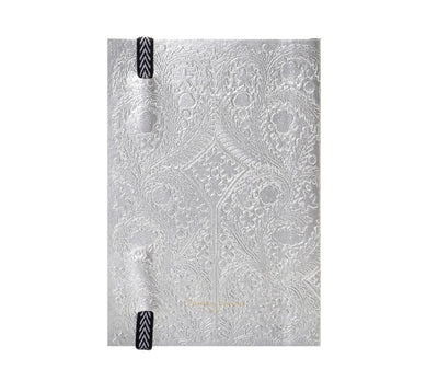 product image of paseo embossed silver notebook design by christian lacroix 1 553