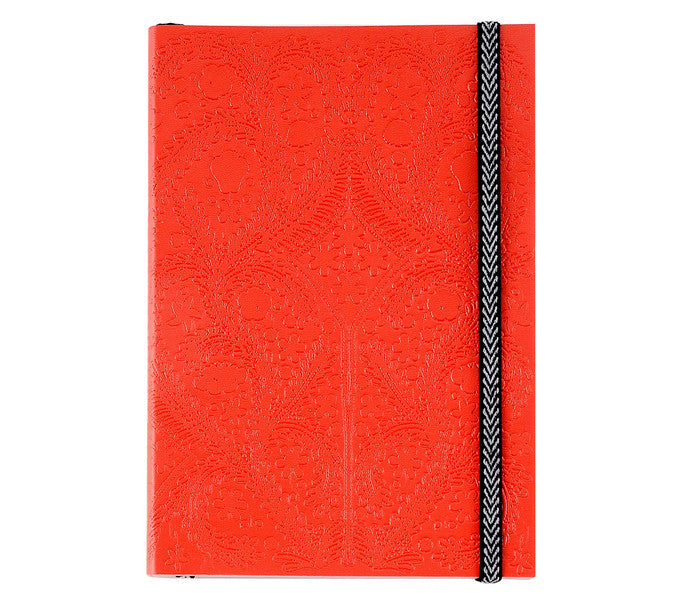 media image for Paseo Embossed Scarlet Notebook design by Christian Lacroix 288