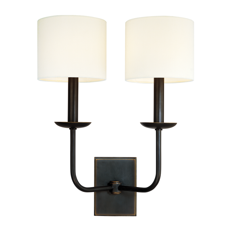 media image for hudson valley kings point 2 light wall sconce 2 229