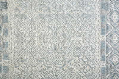 product image for Eckhart Hand Knotted Blue and Ivory Rug by BD Fine Texture Image 1 67