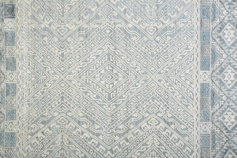 media image for Eckhart Hand Knotted Blue and Ivory Rug by BD Fine Texture Image 1 29