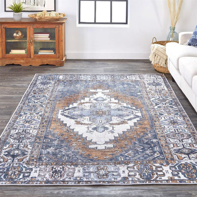 product image for Prescott Blue and Brown Rug by BD Fine Roomscene Image 1 79