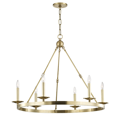 product image for hudson valley allendale 6 light chandelier 3206 1 9