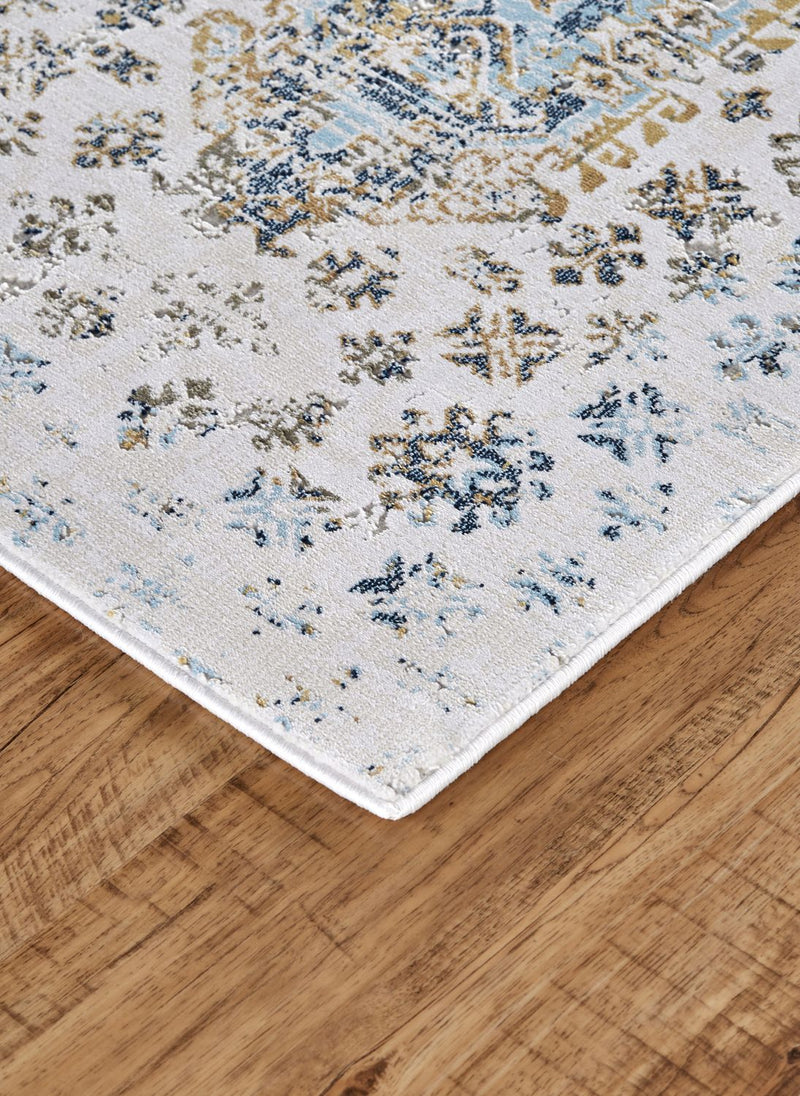 media image for Crowford White and Gold Rug by BD Fine Corner Image 1 284