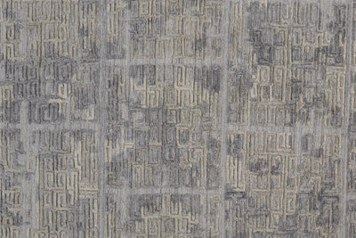 product image for Huntley Hand Woven Gray and Ivory Rug by BD Fine Texture Image 1 56