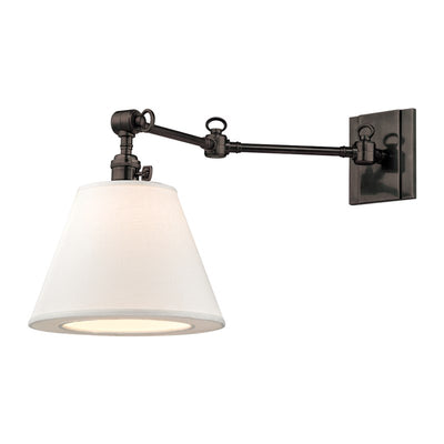 product image for hillsdale 1 light swing arm wall sconce 6233 design by hudson valley lighting 2 55