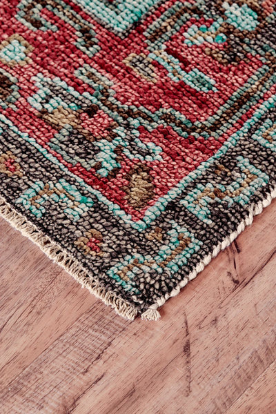 product image for Bashyr Hand Knotted Rust and Blue Rug by BD Fine Corner Image 1 57