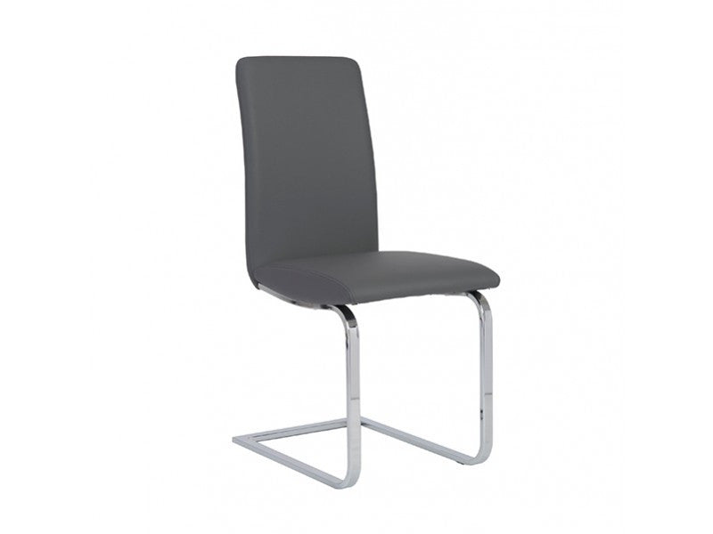 media image for Set of Two Cinzia Side Chairs in Grey design by Euro Style 290