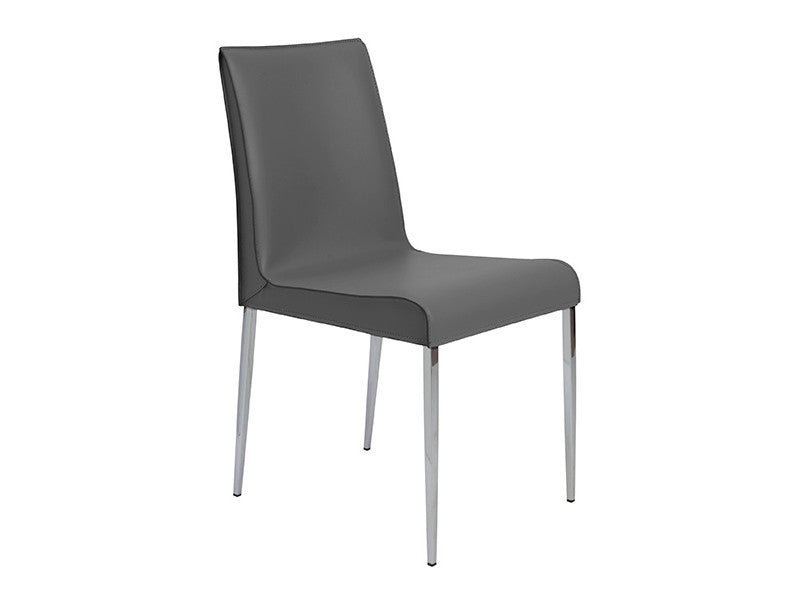 media image for Set of Two Cam Side Chairs in Grey design by Euro Style 26