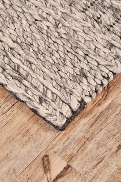 product image for Genet Hand Woven Ivory and Gray Rug by BD Fine Corner Image 1 2
