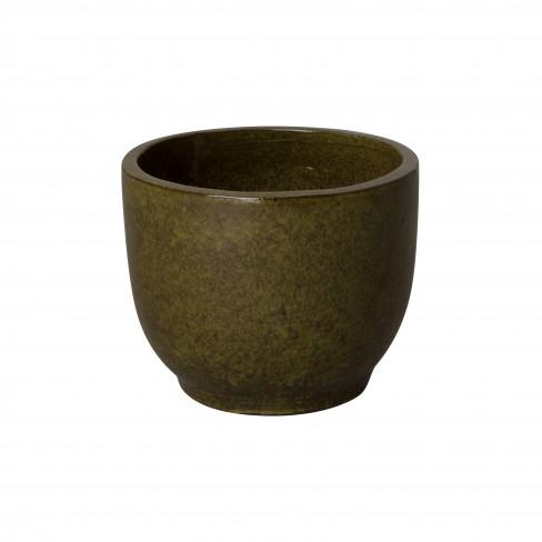 media image for Round Ceramic Planter in Various Colors & Sizes Flatshot Image 253