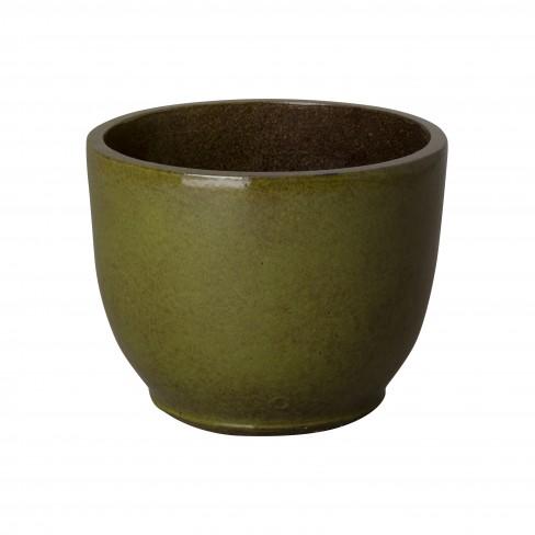 media image for Round Ceramic Planter in Various Colors & Sizes Flatshot Image 233