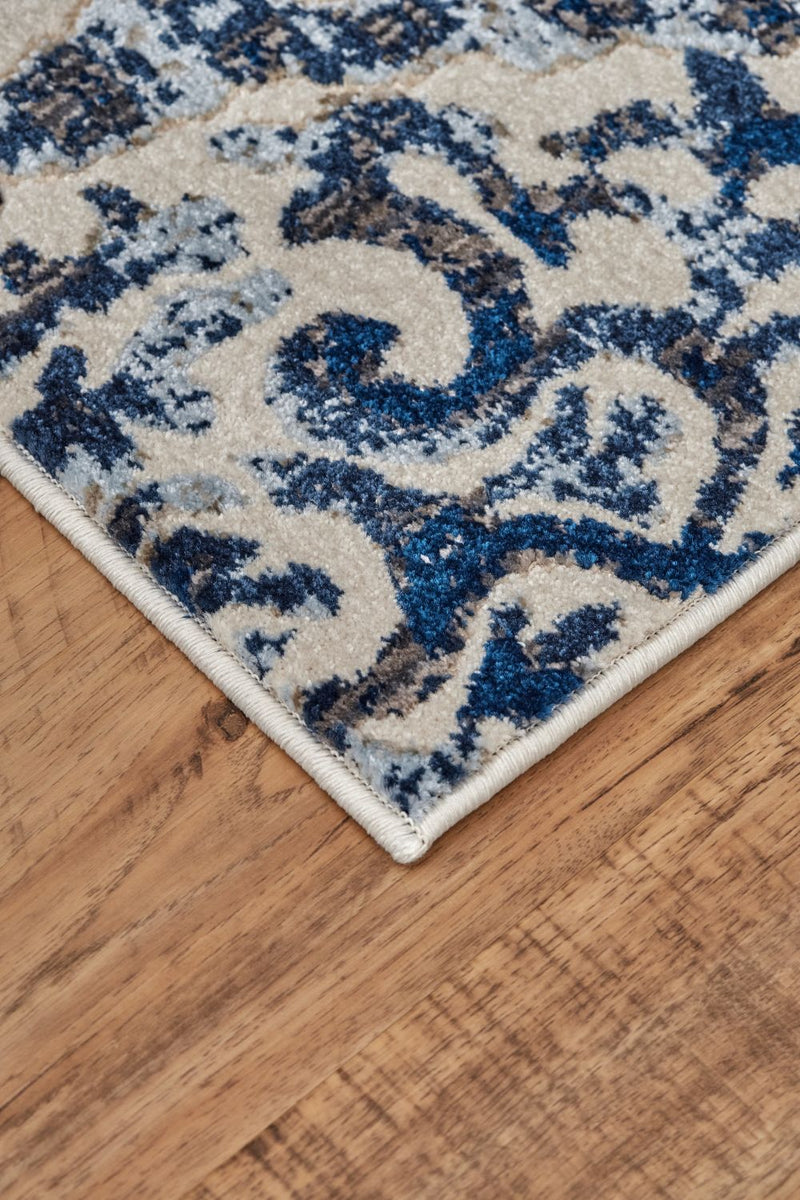 media image for Carini Blue and Ivory Rug by BD Fine Corner Image 1 229